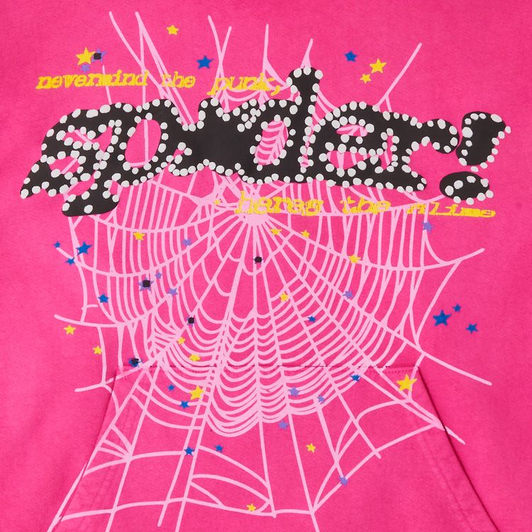 Sp5der Pnk V2 Hoodie Pink