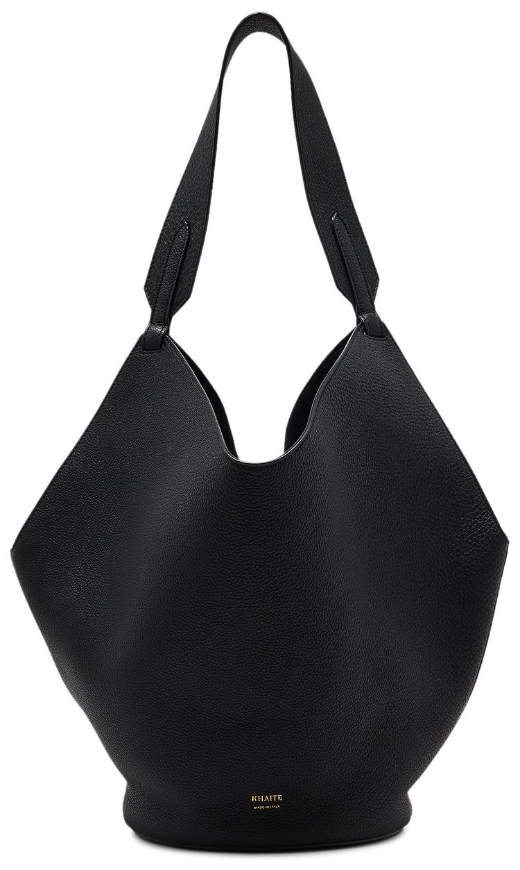 Khaite Small Lotus Tote Bag Black